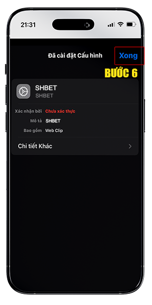 SHBET - Hướng Dẫn Cài Đặt APP Trên iphone